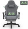Devoko Gaming Stuhl Ergonomisch, Hochwertiger Stoff Bürostuhl weich und atmungsaktiv, 90-170°Rückenlehne verstellbar Gamer Stuhl, Gamingsessel massage, Gamingstuhl mit Verstellbare Armlehnen, Hellgrau
