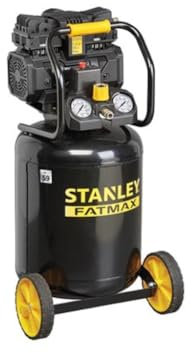 Stanley Fatmax Compresor profesional, compresor sin aceite silencioso, compresor de bajo ruido 59 dB (a), vertical, 1.5 hp, 8 bar, 50 L tanque
