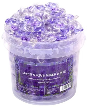 Veasbuu Lot de 100 dosettes de savon pour vêtements - Nettoyant concentré pour protection des couleurs - Pour manteaux, pantalons, serviettes, pulls, robes
