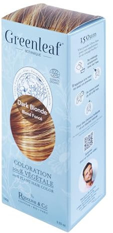 Coloration Végétale 100% Naturelle 100% BIO Certifiée - Greenleaf Botanique - Dark Blonde - 100g