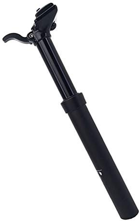 XUJINGJIE Federsattelstütze Fahrrad Sattelstange Verstellbare Gefederte Sattelstütze Aus Aluminiumlegierung Für MTB Bike Trekking Citybike, 30.9/31.6mm,Schwarz,31.6mm