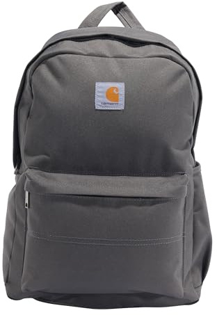 Carhartt Unisex's 21l Backpack, Durable Water-Resistant Pack with Laptop Sleeve, Gray, Containts PFAS