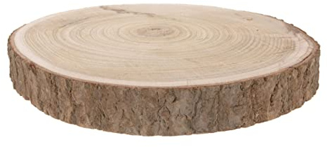 Holz Baumscheibe natur - 23-28 cm - Deko Holz Scheibe Echtholz Tischdeko