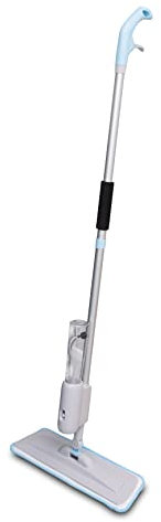Addis Multi Clean 3 in 1 Spray Mop with Microfibre Flat head and detachable Trigger Spray, Blue MOB