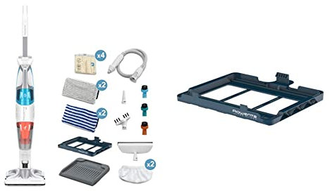 Rowenta Clean & Steam Multi Nettoyeur Vapeur 2 en 1 Nettoie et Aspire en Même Temps à La Vapeur Tous les Sols et Toutes & Bloc de nettoyage Aspirateurs Balais Vapeur Clean&Steam ZR005802