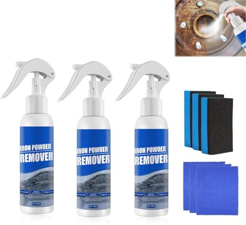 Car Rust Remover Spray, Iron Powder Remover, Multi-Purpose Rust Remover, Metal Paint Cleaner, Rust Out Instant Remover Spray, Car Maintenance Spray Rust (300ml)