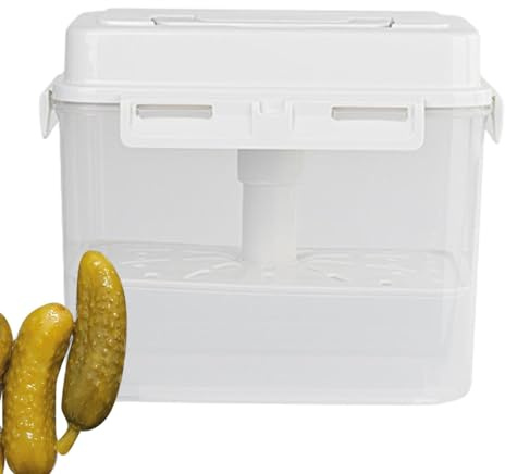 Whnbuij Récipients À – Boîte À Hermétique 4/5 L, Récipient De Fermentation Press | Récipient De Stockage De Fermentation Press Avec À 4 Côtés, Cuve De Fermentation De