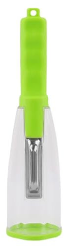 Éplucheur de légumes avec récipient, 2 pièces éplucheurs de pommes de terre éplucheurss de fruits avec récipient éplucheurs de légumes Eplucheurs de légumes avec récipient de rangement