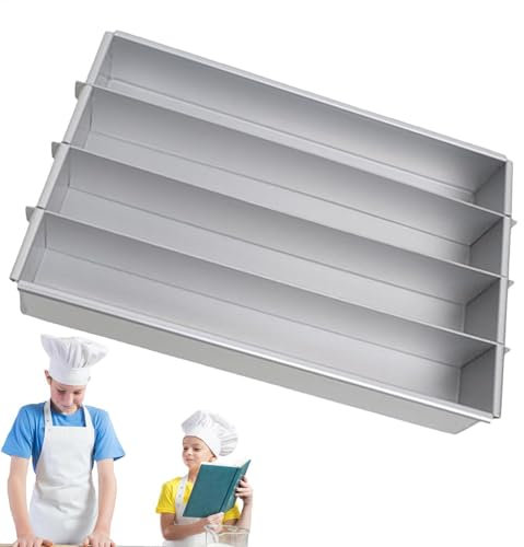 Square Cake Pan - Cake Pan with Dividers | Multi-Size Aluminum Basseurs