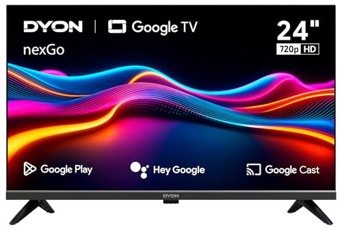 DYON nexGo 24H Smart TV – 24 Zoll (60 cm) HD Google TV mit Sprachsteuerung, Google Assistant, Play Store, Chromecast, Triple Tuner, Netflix, Prime Video & YouTube [Modell 2025]