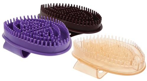 Gatuida 3stücke Körpermeridianbürste aus Silikon für Massage und Peeling Professionelle Schönheits-meridianmassagebürste mit Abgerundeten Borsten für Ganzkörperpflege und Entspannung