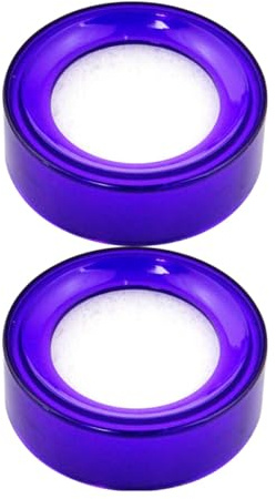 Amosfun 2 Unidades de Humedecedores de Dedos para Oficina Esponja Antideslizante, Dispositivo para Mojar Dedos, Color Transparente Púrpura, Adecuado para Contar Dinero y Manipular Papel