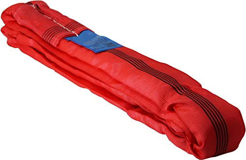Eslinga redonda con abrigo sencillo. Capacidad de carga: 5000 kg. Circunferencia: 4 m