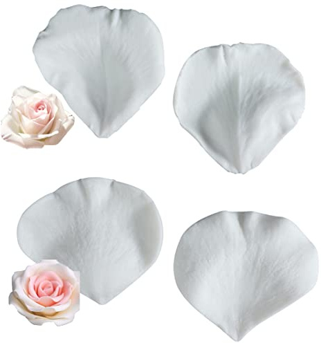 Blomma kronblad venator silikonform för rosenblad och pion - 2 st blomform för glasyr, prägling, fondant, choklad och sockerpasta