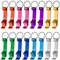 Xinzistar 16 Pcs Beer Bottle Openers, Mini Bottle Opener Keyring, Small Aluminium Keychain Beer Can Opener, Beverage Drinks Bottle Opener for Home Bar Party Garden Pub Beer Lover Kitchen Men Women