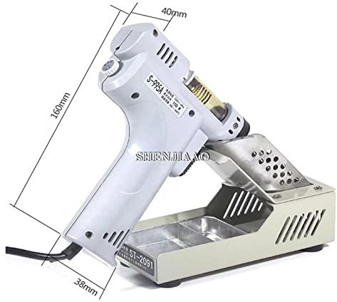 PAKLIF S-995A/S-993A/S-997P/S-998P Pistola de absorción eléctrica Desoldadora eléctrica Pistola de Aire Caliente Bomba desoldadora Soldador (Color : S-993A)