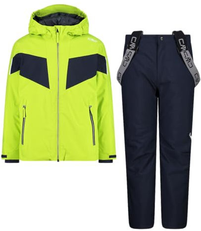 CMP Skianzug für Kinder, aus Twill, 33W0024, Säure/Navy, 140 cm