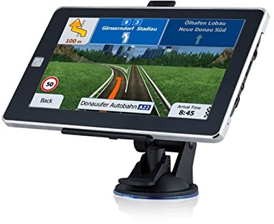 Camión de Pantalla táctil de 7 Pulgadas GPS Navigator Sombrilla Satshade Sat Nav Car GPS Navegación 25 6m + 8g Mapa de Europa América Europa para Coche CamióN Autocaravana (Color : with Bluetooth)
