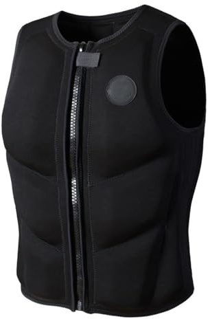 Gilet de Sauvetage Haute flottabilité for Adultes, Gilet de Sauvetage en néoprène, Aide à la sécurité Aquatique réglable, for Kayak, Snorkeling et Paddleboard(M)