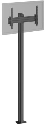 KIMEX - Support TV - sur Pied - pour écran 32 - 75 - Hauteur 240cm - à Visser - Inclinable - Noir - 031-1103K3B