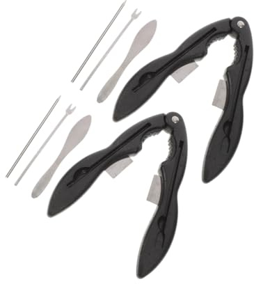 Ciieeo Juego de Herramientas para Cangrejo de Acero Inoxidable 2 Sets