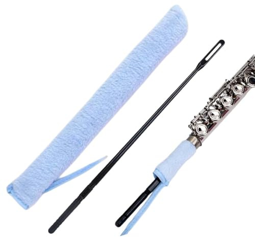 CEJAS 1 styck flöjtrengörare, blockflöjtstorkare med rengöringsstång, för sopranblockflöjt, plåtblåsinstrument, trumpet kornett, enkel hantering – underhållsverktyg