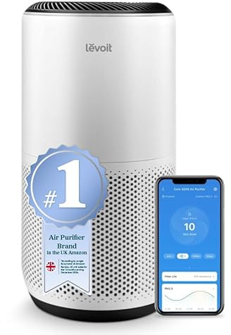Levoit Smart HEPA Air Purifier for Bedroom Home, CADR 433m³/h, 180m² | Alexa & APP, Air Quality Sensor with Auto Mode, Removes 99.97% Pollen Allergy Dust Smoke Pet, Core 400S