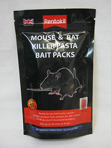 New Rentokil Mouse And Rat Killer Pasta Bait Packs 10 x 10g Sachets FMR52