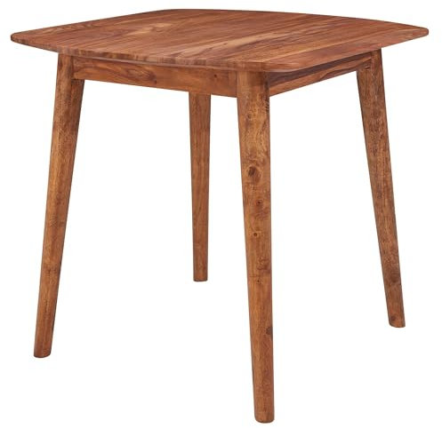 FineBuy Esszimmertisch Sheesham Massivholz Tisch, Designer Küchentisch Holz, Massiver Holztisch rustikal, Speisetisch massives Echt-Holz modern
