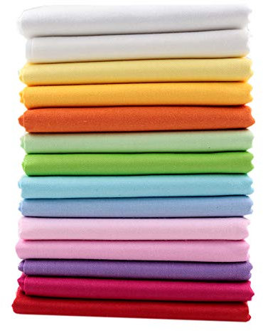 YYSZ 14 Stück 46 cm x 56 cm Baumwollstoff Patchwork Stoffe, Stoffstücke 100% Baumwolle Dünner Stoff Zum Nähen für Alle Arten von Kleinen Handgemachten