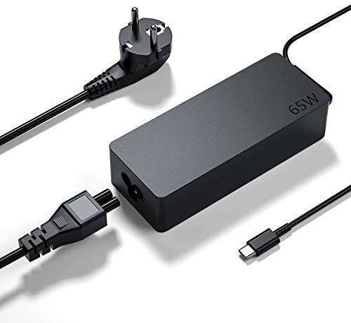 Bromae 65W Ladegeräte USB C Netzteil Laptop ladekabel für Lenovo IdeaPad Flex 5 14ALC05 Flex 5i 15ITL05 ThinkPad X1 Carbon Gen 9 Yoga C740 C930 C940 E595 E485 L480 L580 L490 Type-C Power AC Adapter