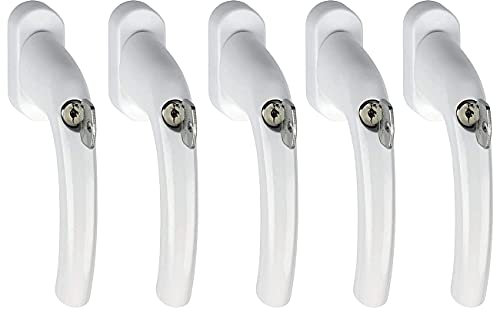 HOPPE Fenstergriff Tokyo - Sperrzylinder (5 Stück, Weiß)