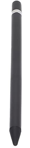 KIMISS Stylet pour écran Tactile pour Tablette iOS Stylet en Plastique Conducteur, Stylet en Silicone pour écrire en Douceur Pointe en Fibre Silencieuse Précis Anti-Rayures Stylet coloré (Noir)