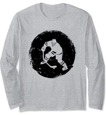 Eishockeyspieler Skizze Eissport Eishockeyfeld Langarmshirt