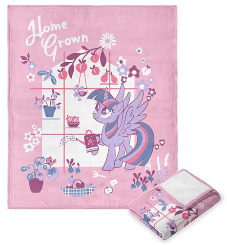 NORTHWEST Hasbro My Little Pony, Twilight Home Grown, Silk Touch Throw Blanket, 40 x 50 Inches