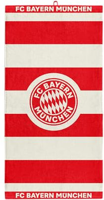 FC Bayern München | Duschtuch| Handtuch | Badetuch | Rot-Weiß | 140 x 70 cm