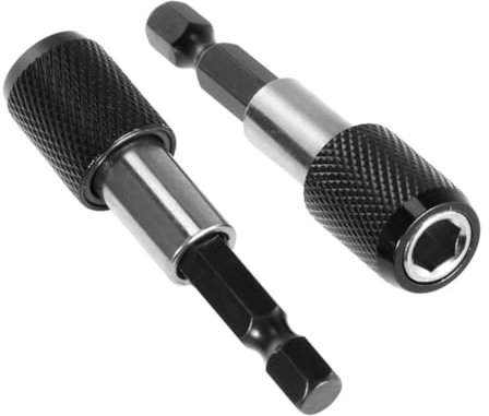 UKCOCO 2pezzi Barra Di Prolunga Magnetica Blocco Rapido e Supporto Punte Per Trapani e Avvitatori Estensione Antitorsione Con Meccanismo Di Chiusura Automatica Per Aumentare Efficienza