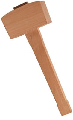 UKCOCO Marteau De Menuiserie Bois Naturel Outil à Main Pour Bricolage Et Travail Du Cuir Conception Ergonomique