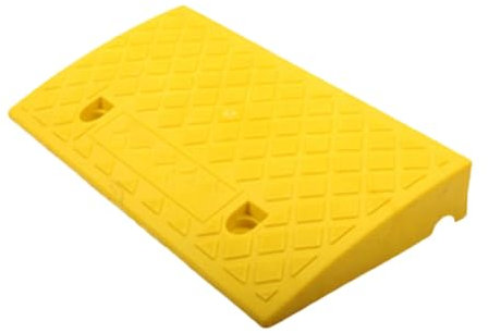 Rampe De Seuil Acces en Caoutchouc Handicapé De Trottoir, 50x27x7cm Rampe Seuil Porte De Garage, Rampes Portables pour Trottoir, Voitures, Fauteuils Roulants, Mobilité, Moto, Marcheur