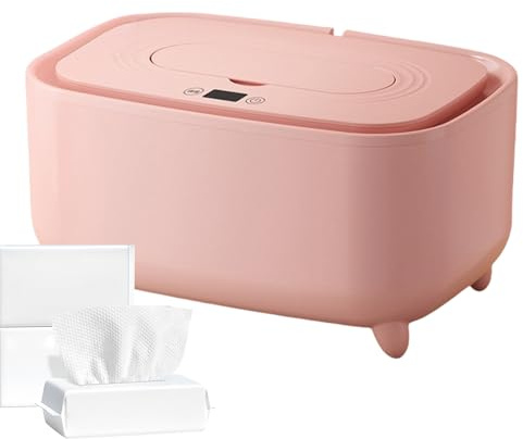 Dispensador De Toallitas Húmedas para Bebé, Calentador De Toallitas para Pañales De Niños Pequeños, Portátil con Luz Y Carga USB para Viajes Hogar Guardería Y Habitación Infantil