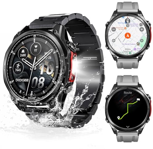 Luzglo Anywise W1 Pro Orologi Smartwatch uomo,GPS Dual-Band & Mappe Offline, 5 ATM, 18 Giorni Autonomia, Display AMOLED HD 1,43, 170+ Modalità Sport,Chiamate Bluetooth,Compatibile con Android/iOS