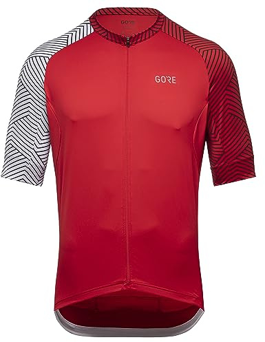 GORE WEAR Mens C5 JERSEYS, Red/White, L EU