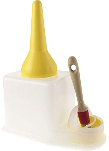 IQ-Tools Leimsparbehälter TS-Boy 1,5 l (gelb, 1,5 l, handliche Form, saubere Entnahme der Flüssigkeiten, hohe Chemikalienbeständigkeit, Leimen, Leim Behälter, Handwerker Zubehör) PWE0022