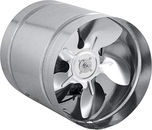 SYSTERM Acier inoxydable Ventilateur de tuyau axial pour air/extractible. Tailles au choix : 150, 160, 210, 250, 315, 350 mm. Boîtier en acier galvanisé Ventilateur canal pour fonctionnement continu
