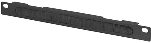DIGITUS Kabelingångspanel - 10 tum (254 mm) - Kabelingång - med borstband - 0.5U - Svart, 22x254x12 mm
