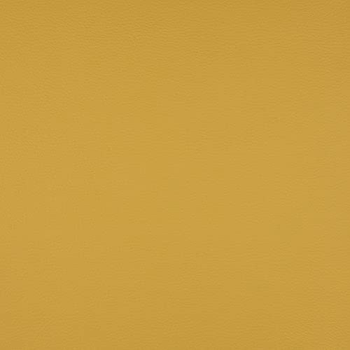 Kt KILOtela - Faux Leather Fabric for Upholstery, Cushions, Chairs, Seats, Furniture - Skay Upholstery - Fabric 50 cm Length x 140 cm Width | Mustard ─ 0.50 m