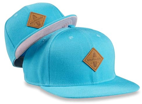Soulbuddy Cap Herren Cap Kinder – 2er-Set Familien Outfit Set – Vater Sohn Partnerlook – Mama Tochter Partnerlook – Papa Geschenk – SkyBlue-Pink – One Size und Kids M