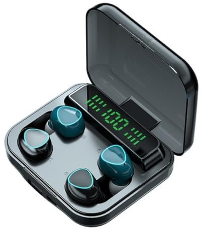 Baobiutin TWS Pareja Auriculares inalámbricos HiFi estéreo Reducción de Ruido IPX7 Auriculares IPX7 Auriculares In-Ear