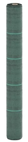 Homgoday Toile anti-mauvaises herbes en non-tissé pour jardin, plate-bande surélevée, allée, chemins de gravier, trottoirs, terrasse, vert, 1 x 50 m, PP