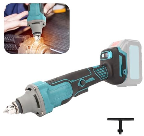 Amoladora Recta, Destornillador Angular Inalámbrico Compatible con Batería Makita de 18 V Minitaladro Multifuncional Para Uso Doméstico Para Grabar Esmerilar Pulir Y Taladrar (Sin Batería)